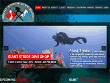 Tablet Screenshot of giantstridediveshop.com
